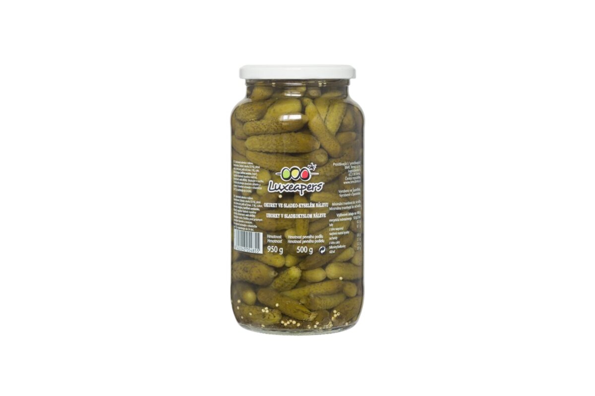 Baby uhorky v sladko-kyslom náleve 670 g