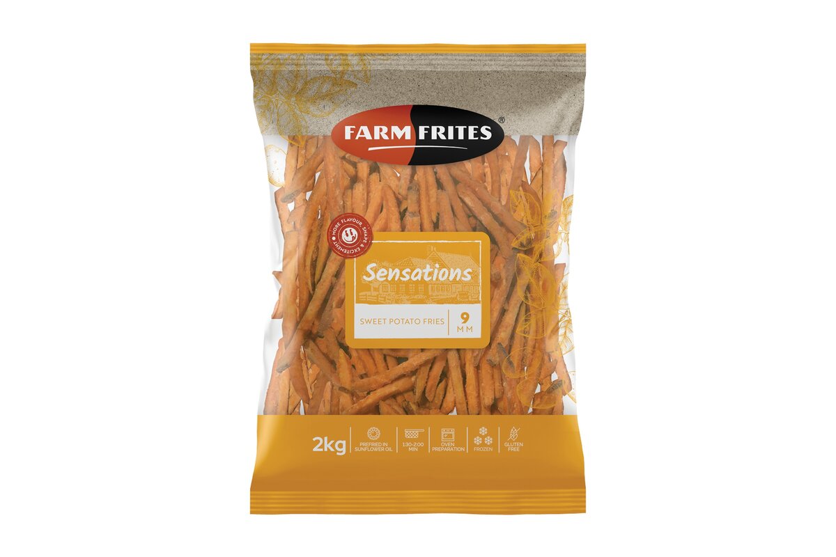 Hranolky batátové mrazené 2 kg FarmFrites